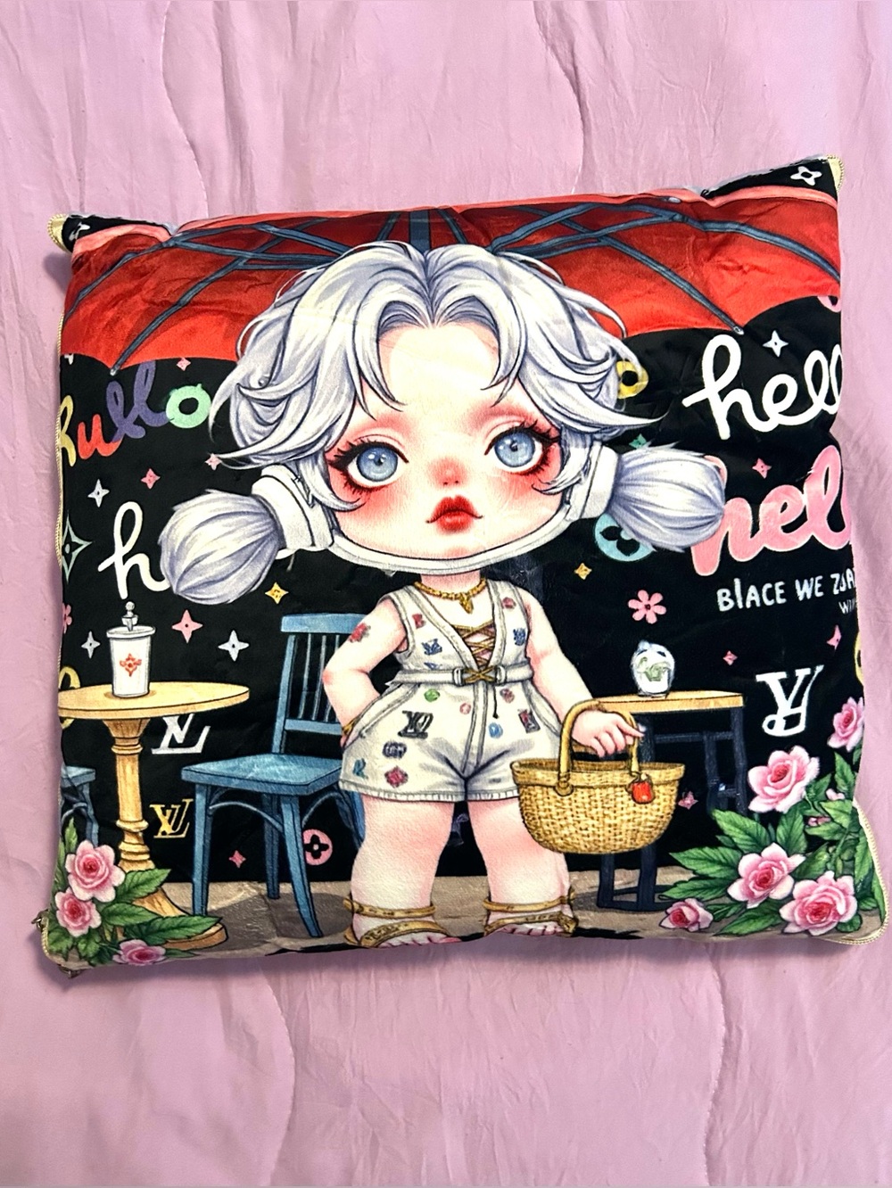 SkullPanda Blanket Pillow